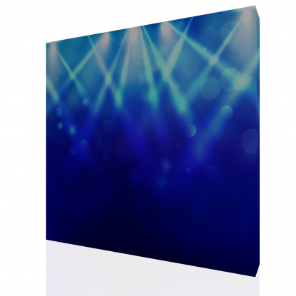 Full Stand and Blue Stage Backdrop - Image 2