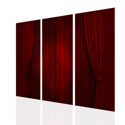 Red Curtains Multibanner Backdrop - Image 2