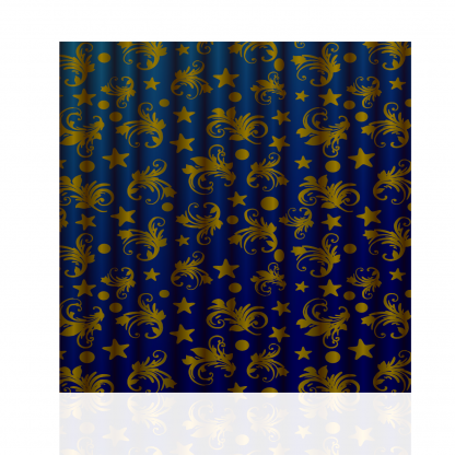 Blue Moon and Stars Curtain - Image 3