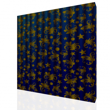 Blue Moon and Stars Curtain - Image 2
