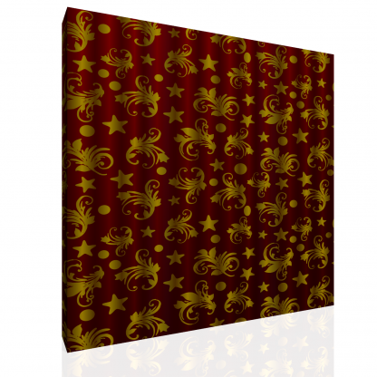Burgundy Moon and Star Curtain - Image 4