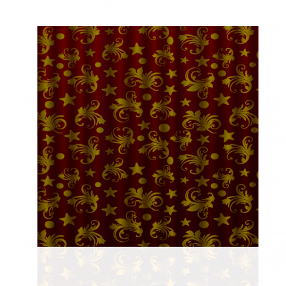 Burgundy Moon and Star Curtain - Image 3
