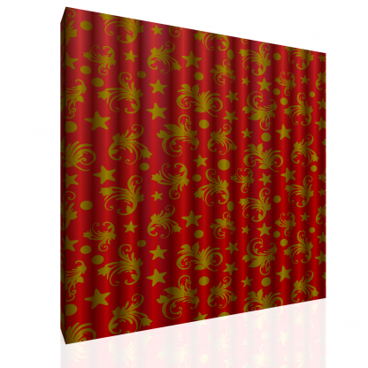 Red Moon and Stars Curtains - Image 4