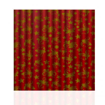 Red Moon and Stars Curtains - Image 3