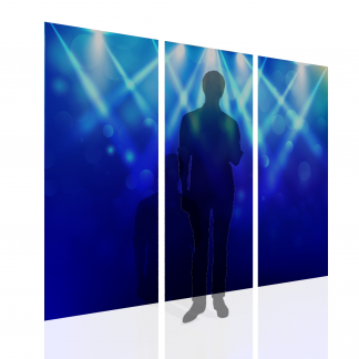 Blue Stage Multibanner Backdrop