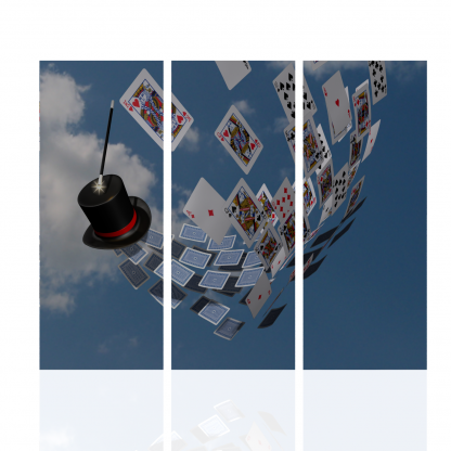Top Hat and Cards Multibanner Backdrop - Image 3