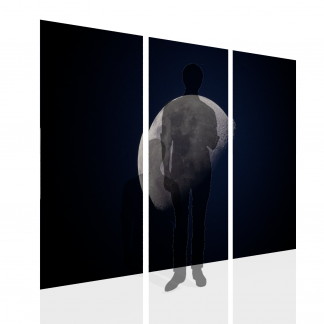 Large  Moon Multibanner Backdrop