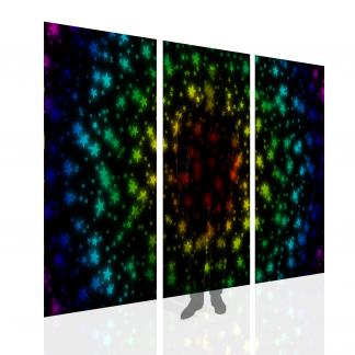 Rainbow Stars Multibanner Backdrop