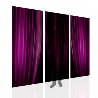 Purple Curtains Multibanner Backdrop